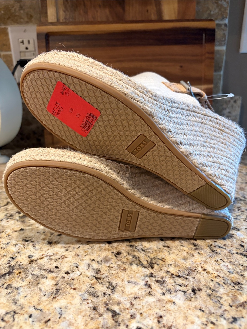 NWT TOMS Women's Monica Wedge espadrille sandals - Picture 8 of 9
